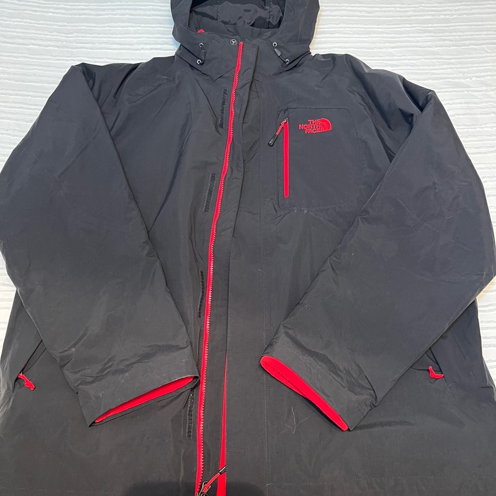 The North Face jacket Season F12 AFXD XL Mens - Red Insert And Black Shell